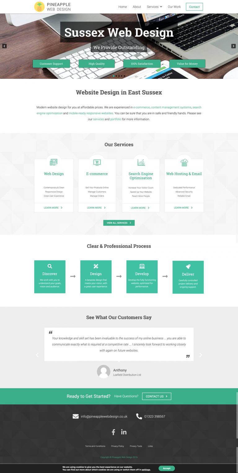 Business Agency WordPress Theme Design Sussex