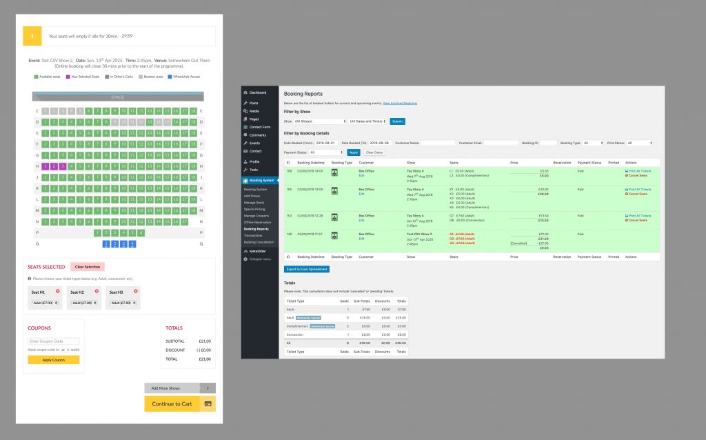 Cinema Booking Plugin Development Polegate East Sussex