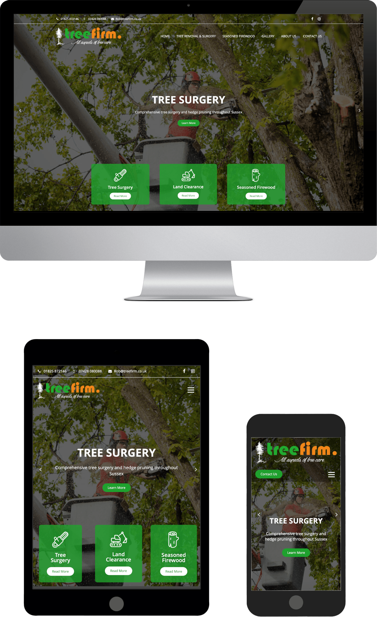 Treefirm Mobile Responsive Website Design Sussex